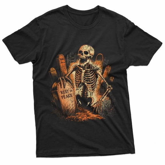Zombie Skeleton Undead Horror Funny Halloween T-Shirt