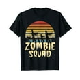thumbnail image 1 of Zombie Squad Retro Halloween Group Costume Gift Black T-Shirt, 1 of 5
