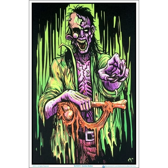 Zombie Stalker Black Light Poster - 23" x 35"