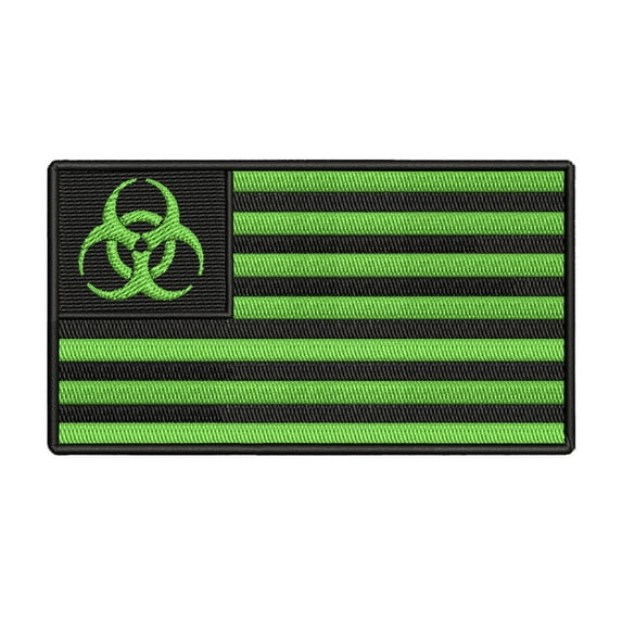 Zombie States of America Iron-on Embroidered Flag Patch