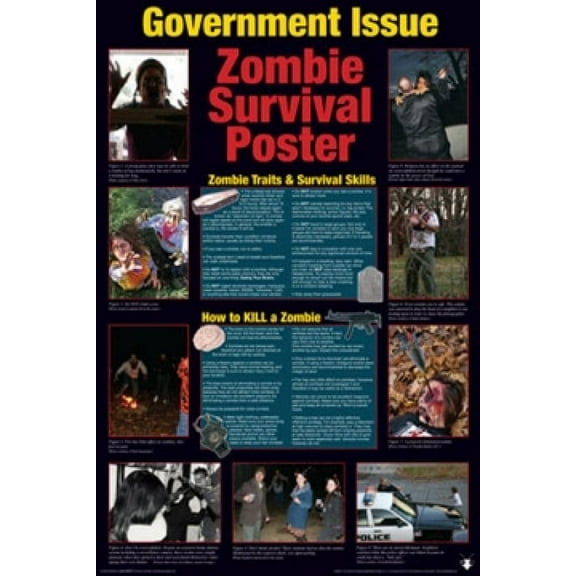 Zombie Survival Guide Poster (24 X 36)