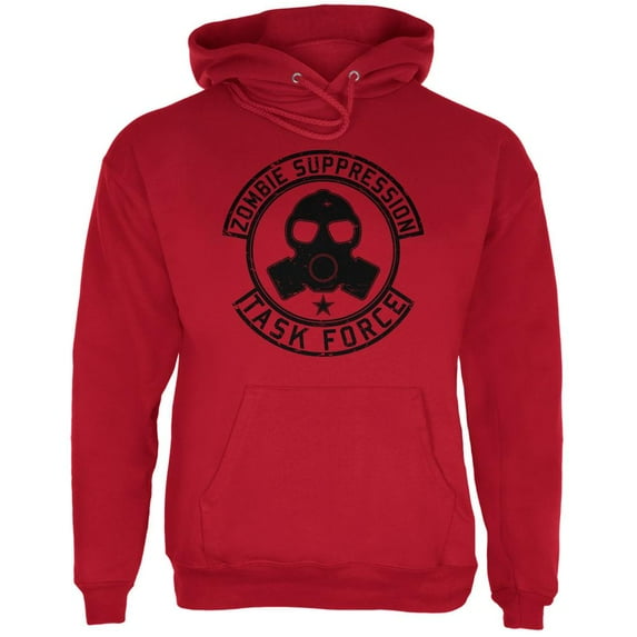 Zombie Task Force Red Adult Hoodie - Small