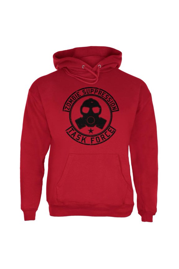 Zombie Task Force Red Adult Hoodie - X-Large