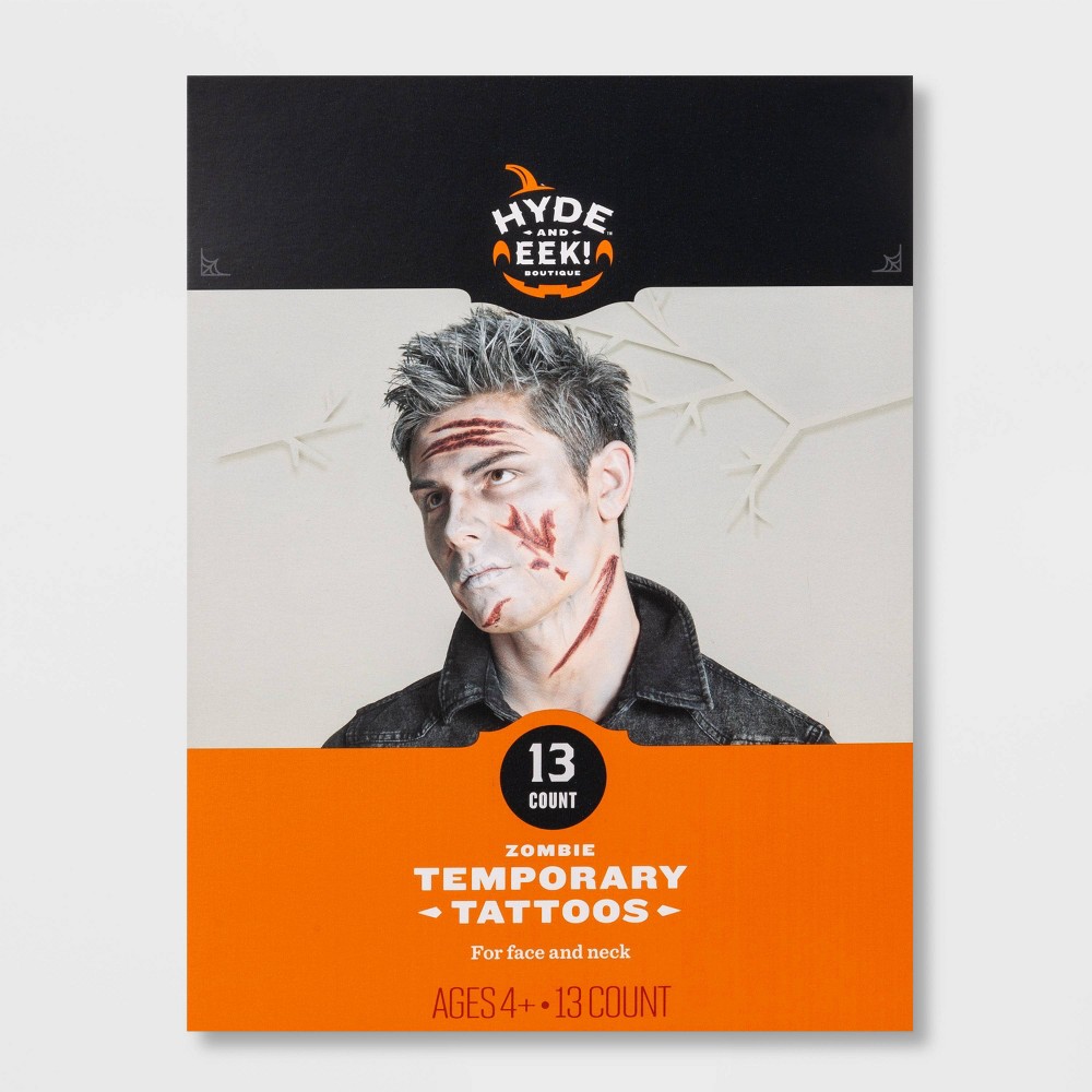 Zombie Temporary Tattoo Makeup EEK!