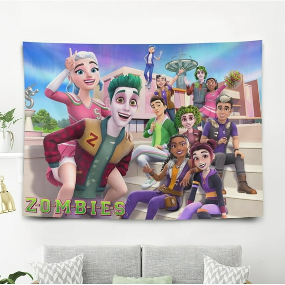 Zombie The Re Animated Tapestry Wall Decor for Bedroom Wall Hanging 7x5ft 5x3ft