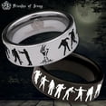 thumbnail image 1 of Zombie Tungsten Carbide Ring, 1 of 9