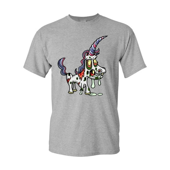 Zombie Unicorn Undead Animals Adult DT T-Shirt Tee