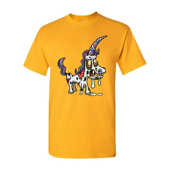 Zombie Unicorn Undead Animals Adult DT T-Shirt Tee