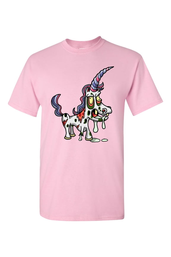 Zombie Unicorn Undead Animals Adult DT T-Shirt Tee