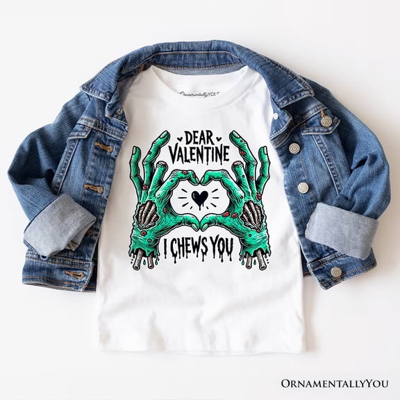Zombie Valentine Hands I Chews You T-Shirt, Funny Tee for Horror Spring Season