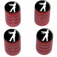 thumbnail image 1 of Zombie Walking Tire Rim Wheel Aluminum Valve Stem Caps, Multiple Colors, 1 of 1