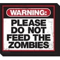 thumbnail image 1 of Zombie Warning Funky Chunky Magnet, 1 of 1