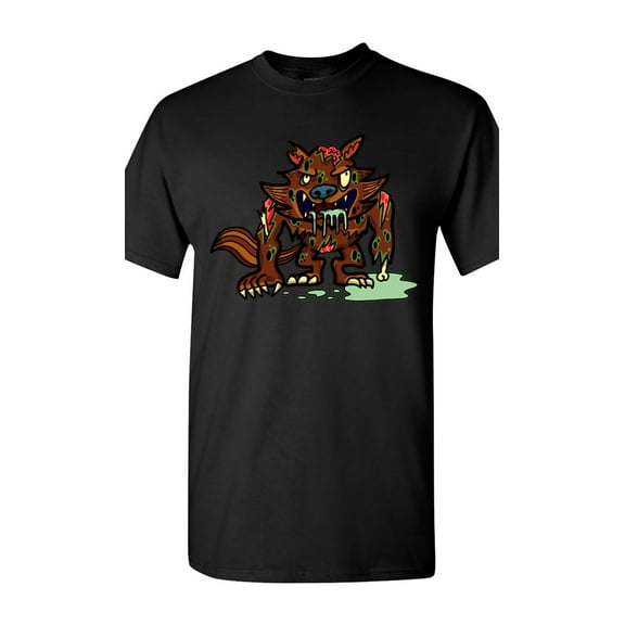 Zombie Werewolf Undead Animals Adult DT T-Shirt Tee