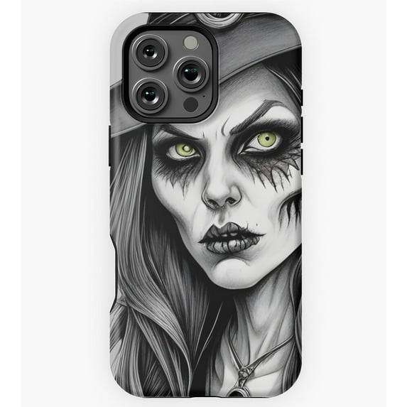Zombie Witch Green Eyed Witch GA7231 Phone Case for iPhone 11 to 17 Pro Max