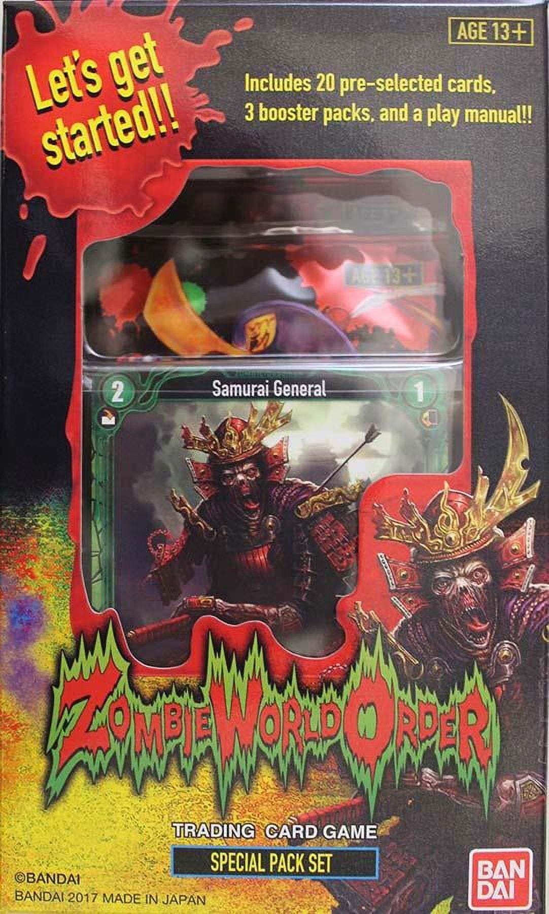 Zombie World Order Special Pack Set Sealed 3 Packs + 20 Pre
