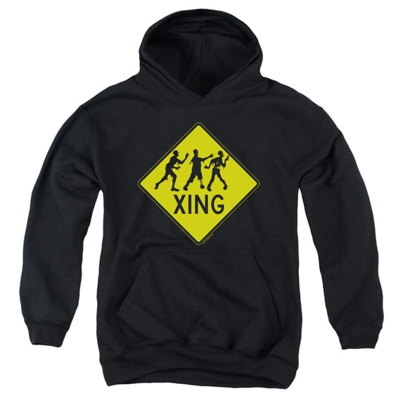 - Zombie Xing - Youth Hooded Sweatshirt - Medium