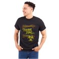 thumbnail image 1 of Zombie Zone Hazardous Dangerous Funny Men's Big & Tall Crewneck Graphic Tee Brisco Brands 2X, 1 of 5