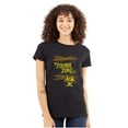 thumbnail image 1 of Zombie Zone Hazardous Dangerous Funny Womens Fitted Plus Size Graphic Tee Brisco Brands 2X, 1 of 5