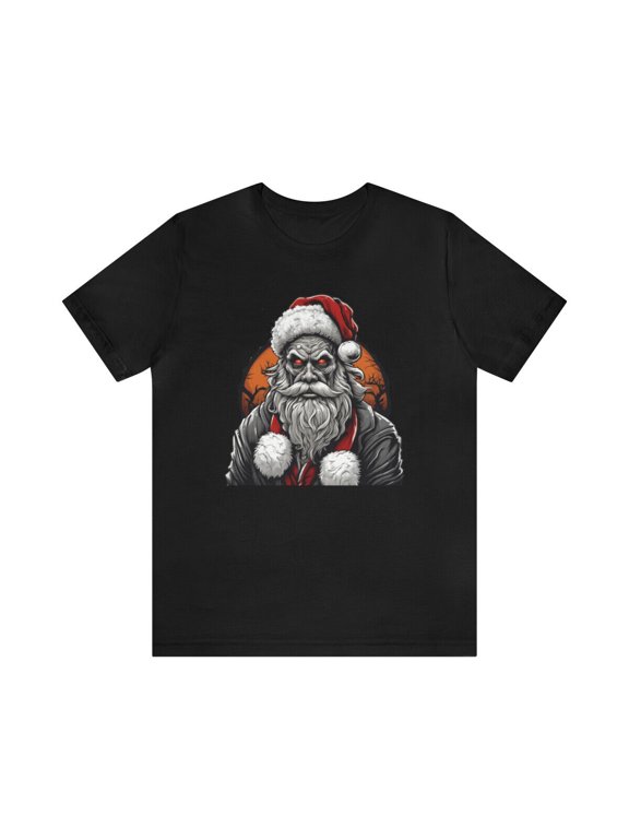 Zombie evil santa christmas design shirt for party family gathering