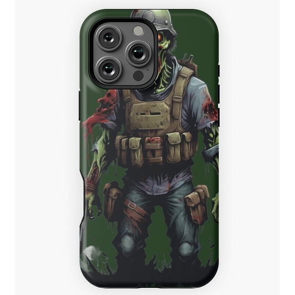 Zombie warrior with pistols GA7057 Phone Case for iPhone 11 to 17 Pro Max