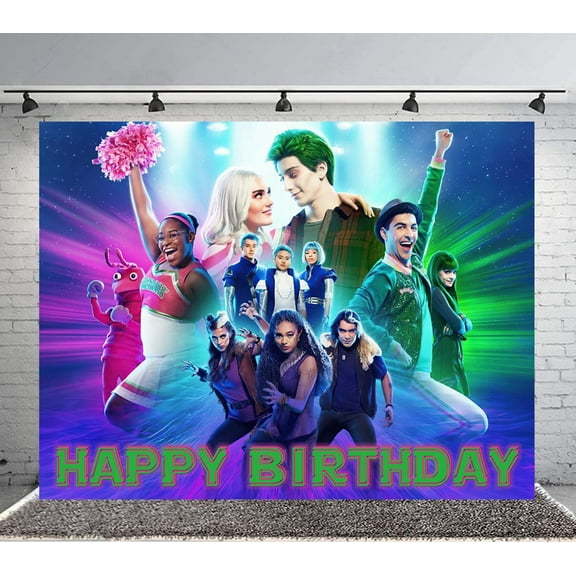 Zombies 3 Backdrop Banner Party Supplies Poster Movie Theme Background for Photography Birthday Decorations