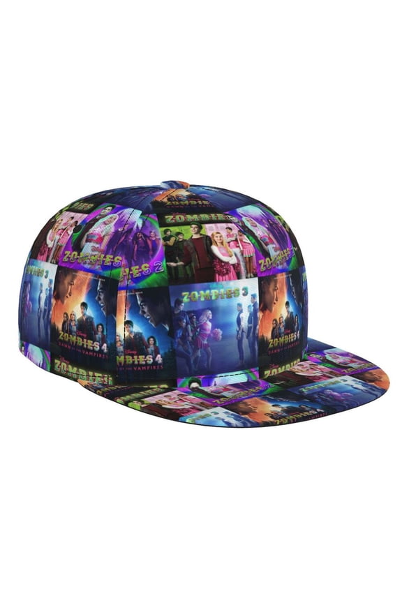 Zombies 4 Adjustable Brim Bill Baseball Cap Adjustable Snapback Hat Hip Hop Cap Dad Hat Men Women