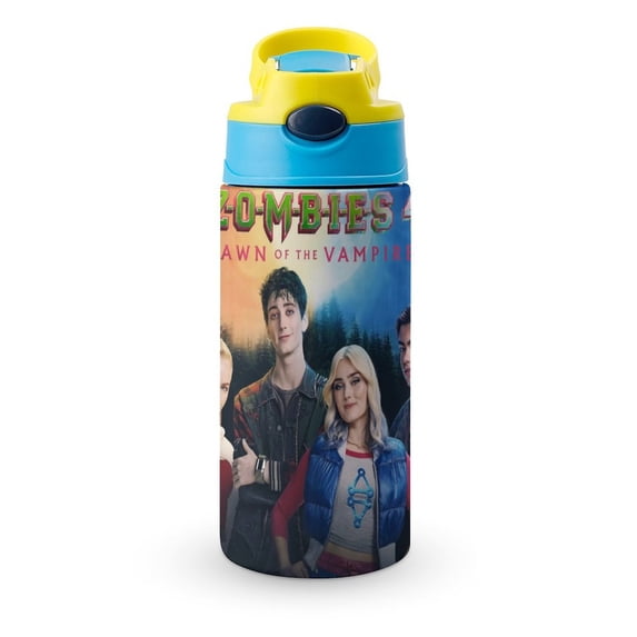 Zombies 4 Insulated Stainless Steel Water Bottle with Straw Vacuum Water Tumbler Reusable Leak Proof Cup