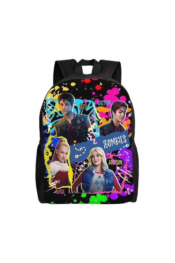 Zombies 4 Large Backpack Lightweight Laptop Bag Daypack Bookbag Travel Backpack for Men Women