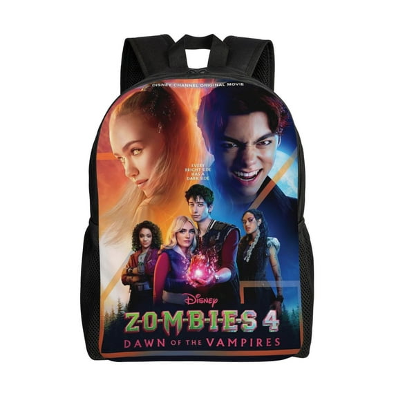 Zombies 4 Large Backpack Lightweight Laptop Bag Daypack Bookbag Travel Backpack for Men Women