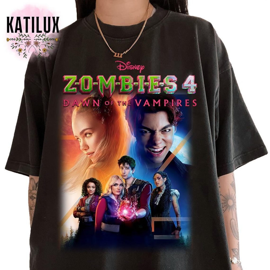 Zombies 4 Movie Shirt, Zombies Poster 2025 T-shirt, Zed
