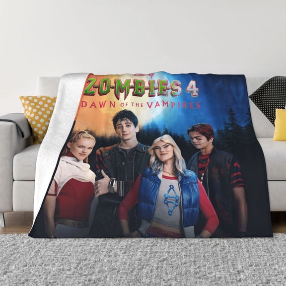 Zombies 4 Soft Micro Fleece Cozy Throw Blanket Lightweight Fuzzy Flannel Blankets Sofa Decor Gifts