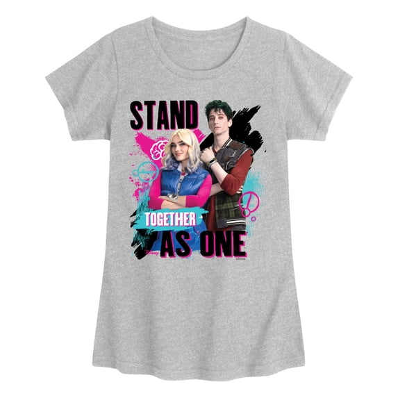 Zombies 4 - Stand Togeather - Youth Girls Fitted Short Sleeve T-Shirt