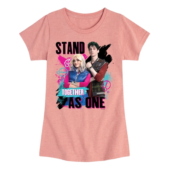 Zombies 4 - Stand Togeather - Youth Girls Fitted Short Sleeve T-Shirt