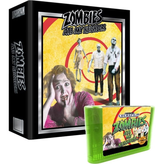 Zombies Ate My Neighbors Collectors Edition Green Cart (Limited Run Games) (Sega Genesis)