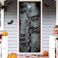 thumbnail image 1 of Zombies Behind The Door Halloween Door Cover, Halloween Decorations, TRL1234D - 30" x 80", 1 of 5