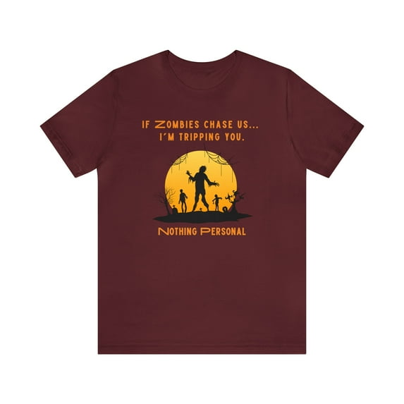 Zombies Chasing Us Unisex Jersey Short Sleeve Tee