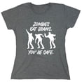 thumbnail image 1 of Zombies Eat Brains Sarcastic Humor Novelty Funny Women's Casual Tees, 1 of 3