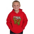 thumbnail image 1 of Zombies Handouts Give Limbs Sci-Fi Nerd Youth Hoodie Boy Girl Teen Brisco Brands S, 1 of 1