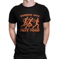 thumbnail image 1 of Zombies Hate Fast Food Funny Halloween Graphic - Men's T-shirt, 1 of 4