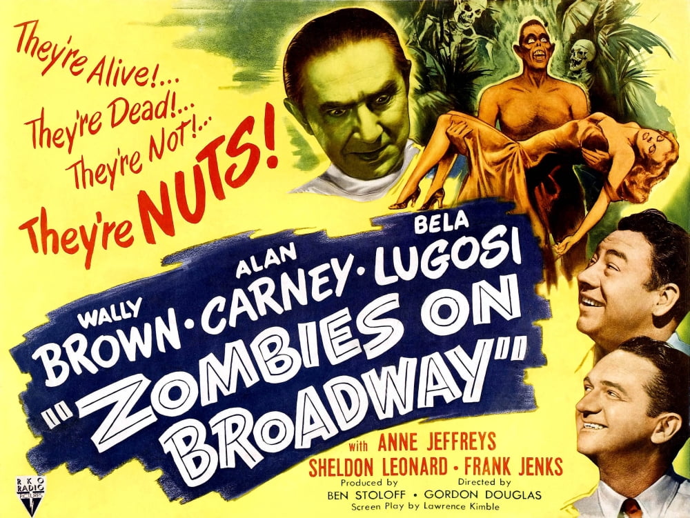 Zombies On Broadway Canvas Art - (28 x 22)