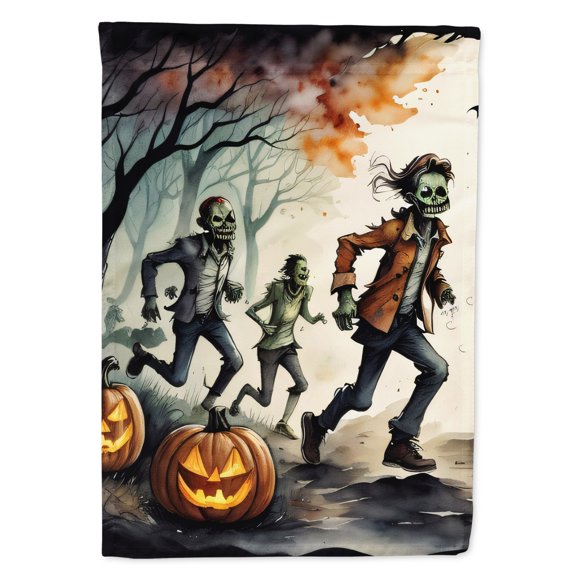 Zombies Spooky Halloween House Flag DAC2287