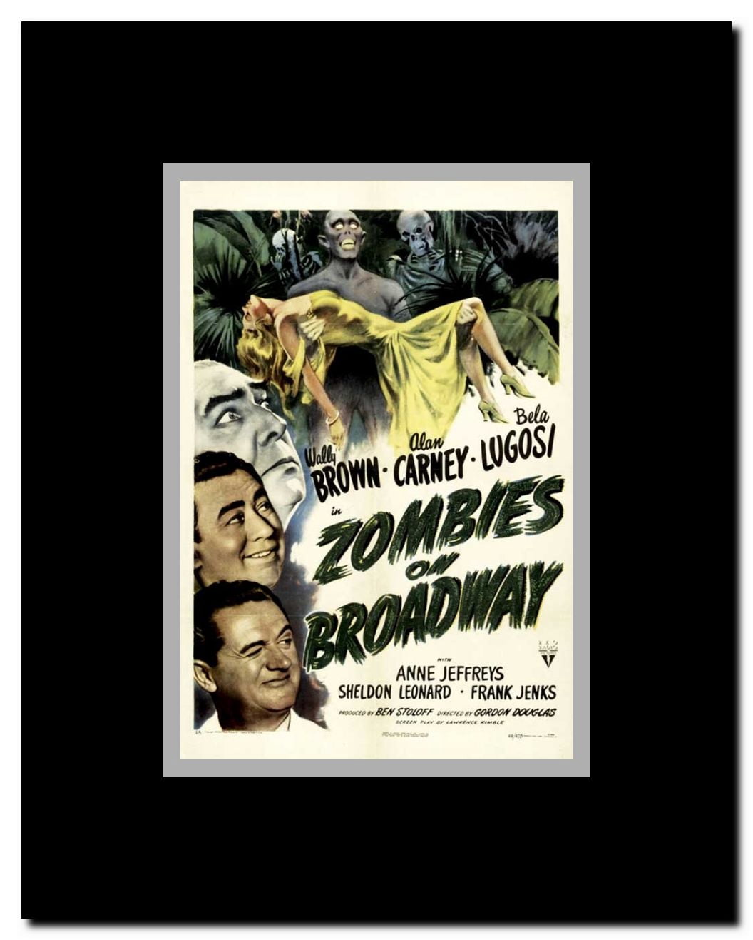 Zombies on Broadway Framed Movie Poster