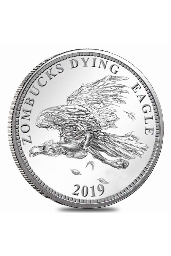 Zombucks "Dying Eagle" 1 oz .999 Fine Silver Round