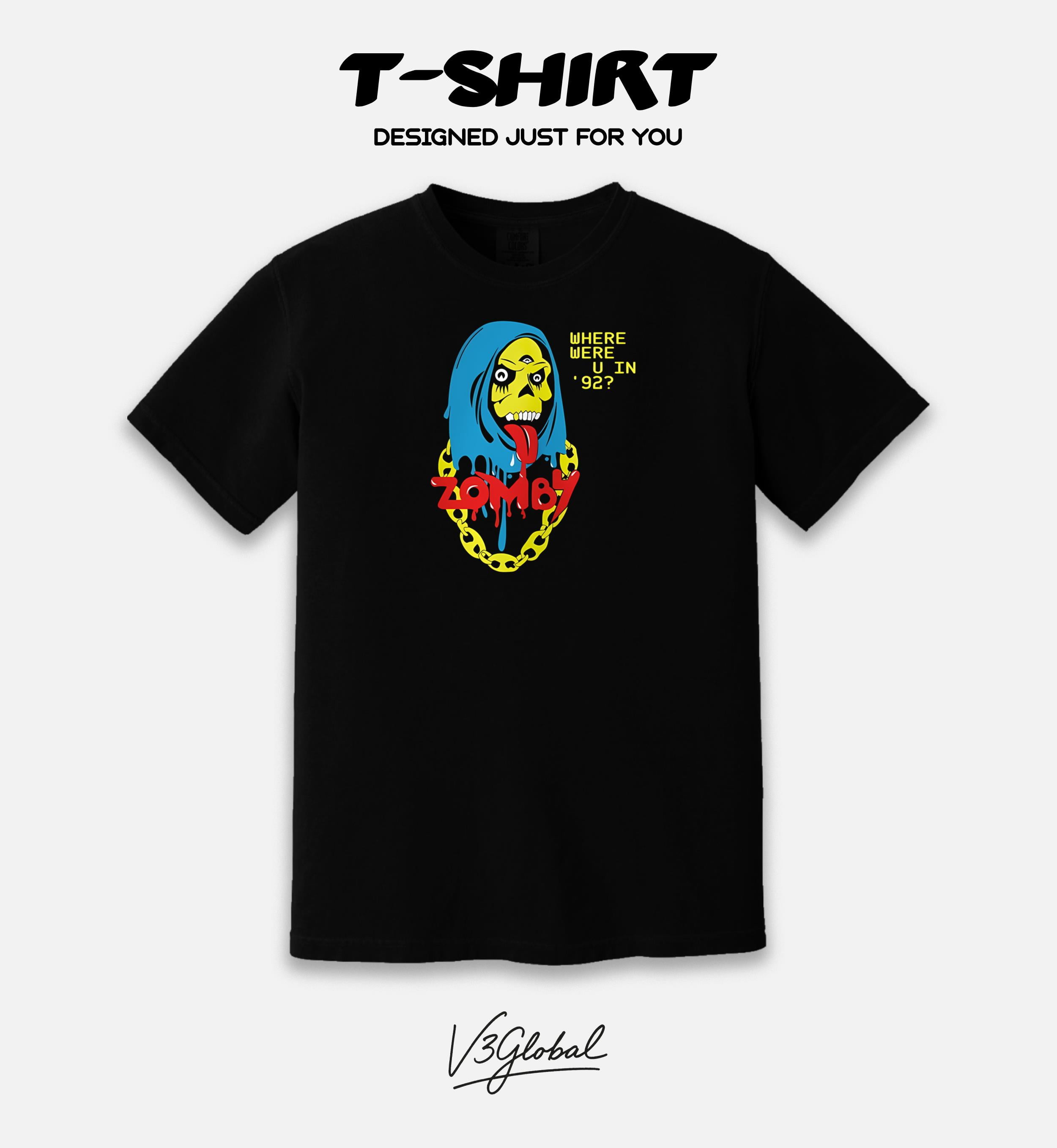 Zomby Where Were U In 92 Rave Music Producer Comfort Color T