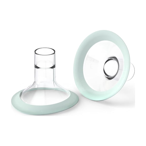 Zomee Flex Breast Nipple Shield Latch Assistance Inverted or Flat- Comfortable & Soft for Easy Pumping Use for Z1 Z2 Breast Pump (Multiple 2 Pack Sizes) (19mm)