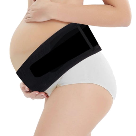 Zomee Maternity Belly Band - Support for Back, Waist, Abdomen - Breathable & Adjustable - Relief for Pregnancy Discomforts - Improves Posture - Prevents Diastasis Recti - Multiple Sizes (Medium)