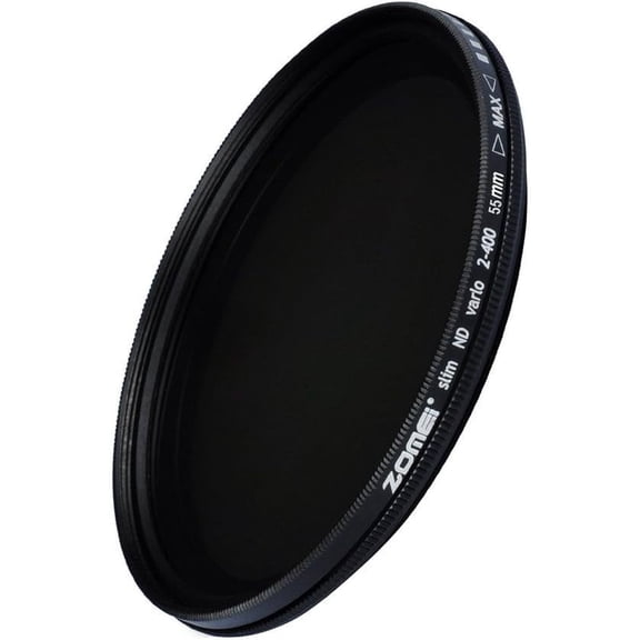 Zomei 55mm Ultra Slim ND2-ND400 Fader Variable Neutral Density Adjustable Lens Filter Ultra Slim ND Filter Optical Glass