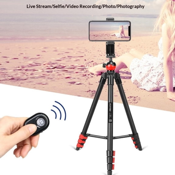Zomei T60 Mobile Phone Holder With Bluetooth Remote Control Camera Tripod for Smartphone