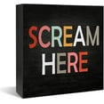 thumbnail image 1 of Zomyto 5"x5" Funny Home Decor Signs Wooden Box Sign,Home Desk Decor Humor Bedroom Wood Sign Stress Relieve Colorful Word Stress Decor, 1 of 6