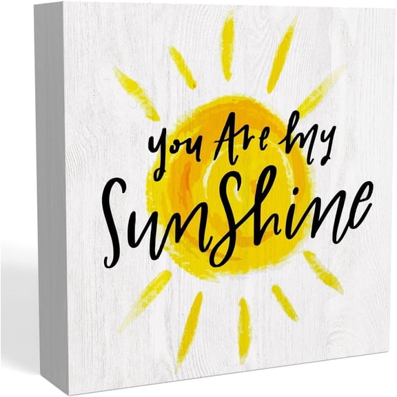 Zomyto 5"x5" Summer Decorations for Home, Summer Decor, Summer Decorations, Funny Sun Summer Sign, You Are My Sunshine Sign